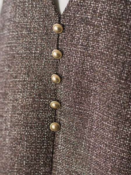 ツィードVネックジャンスカワンピース