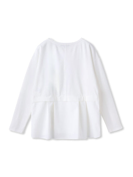 布帛切替カットソー