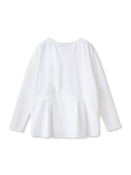 布帛切替カットソー