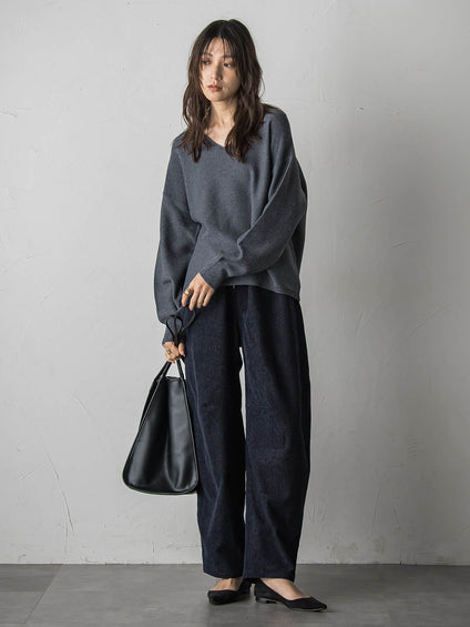 【カタログ掲載・40周年限定】ベロアデニムドロストカーブパンツ≪セットアップ対応≫