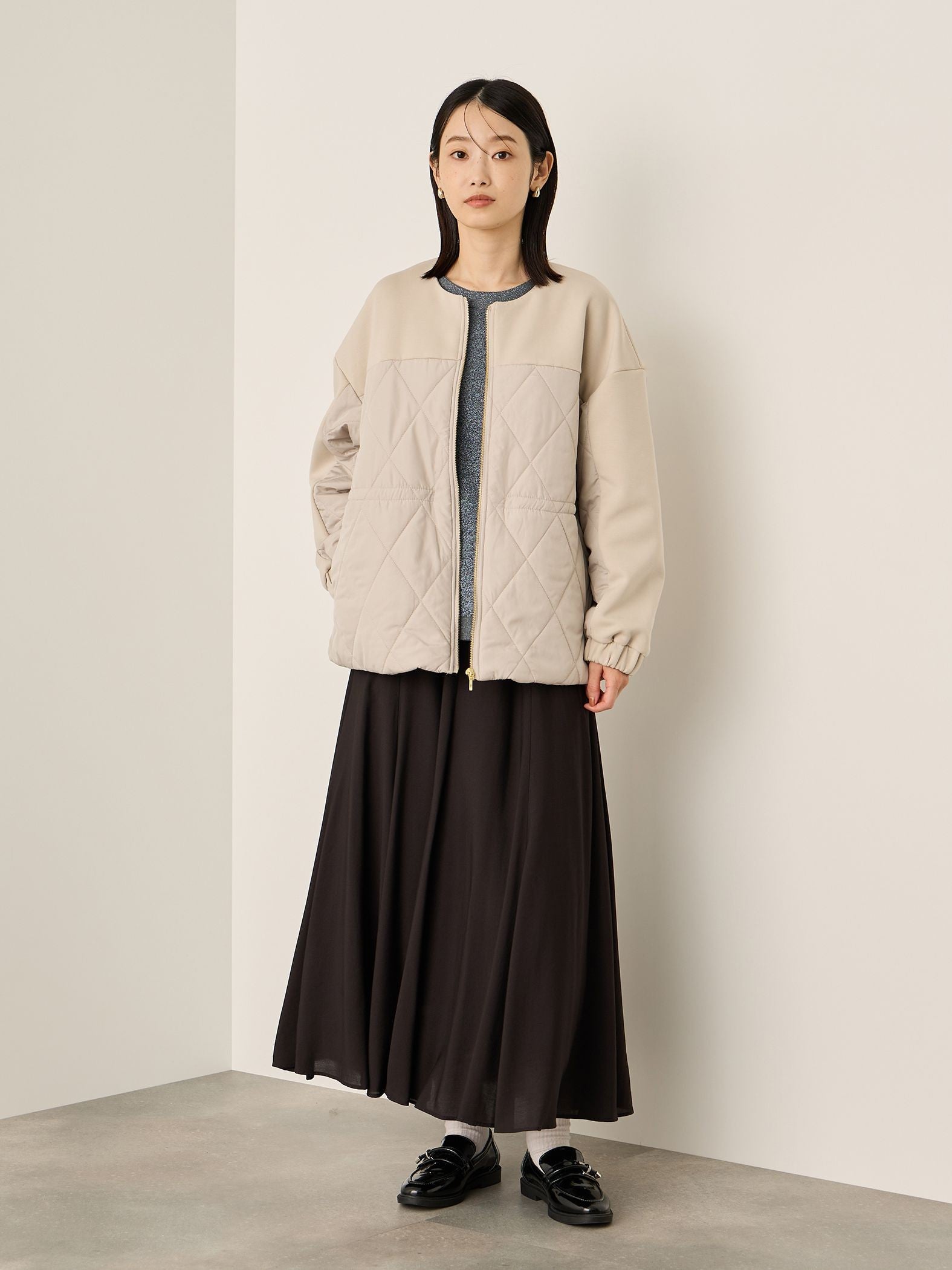 フローイングウールサーキュラースカート