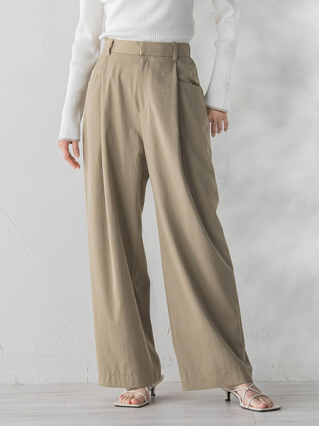 ワイドポケットタックパンツ