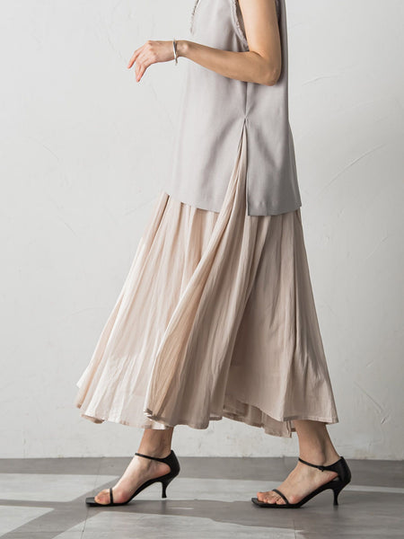 インドボイルギャザースカート≪手洗い可能≫