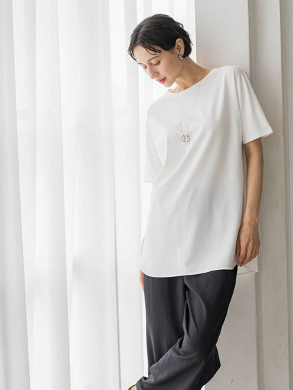 【WEB限定】”細身パンツも怖くない”Tシャツチュニック