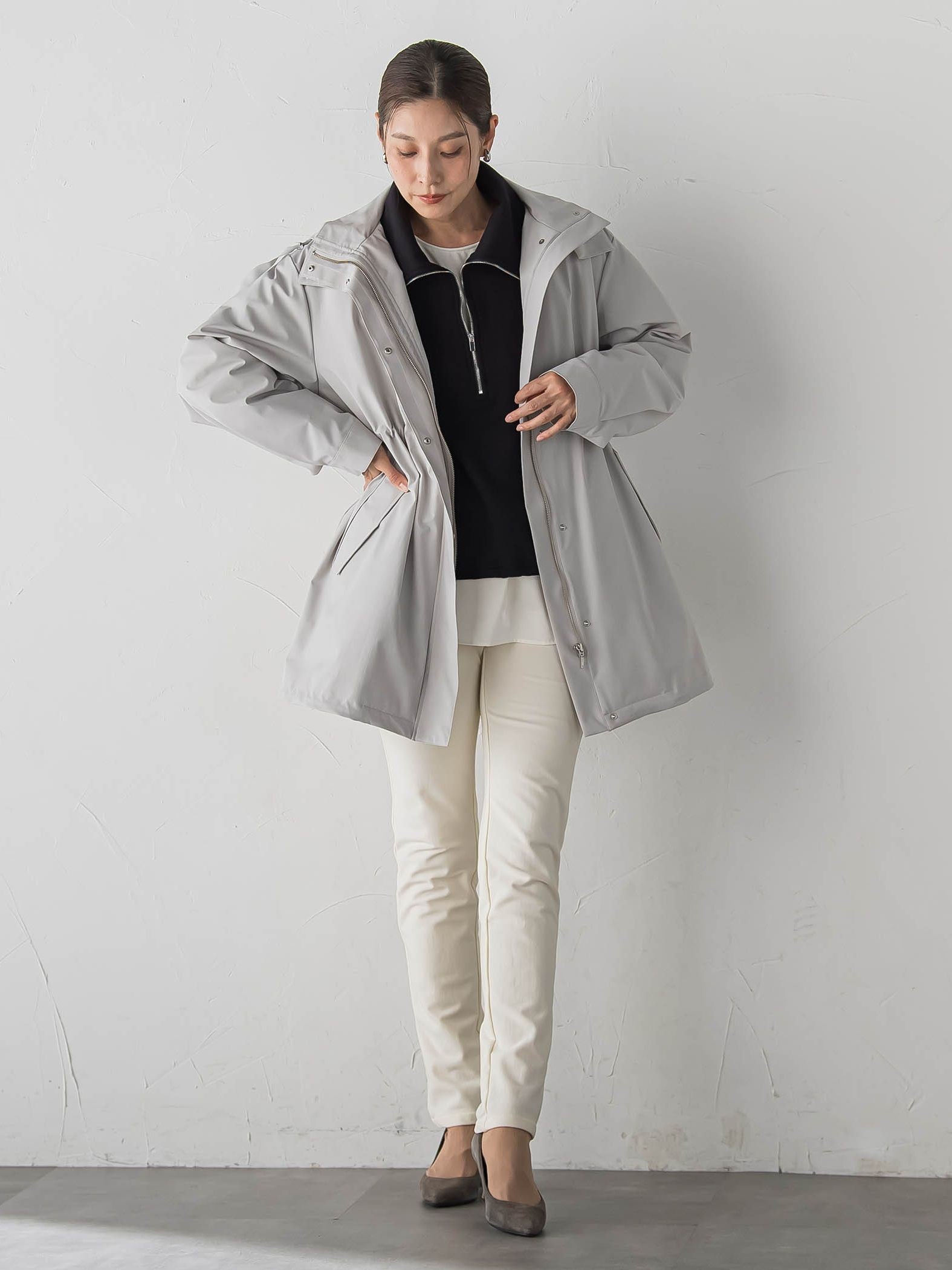 【WEB限定】裏起毛ジッププルオーバー