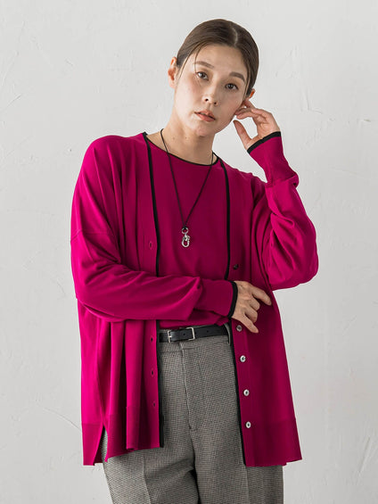 Tシャツニットカーディガン
