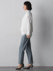 透かしフェザーニットジレ