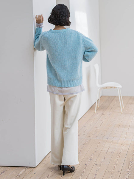 【大きいサイズ】モヘヤスパンコールニット