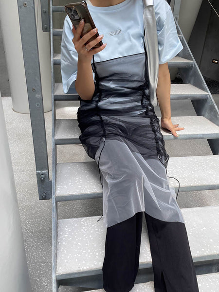 【ENIM BY VICKY】ハイゲージENIMロゴ刺繍Tシャツ《手洗い可能》