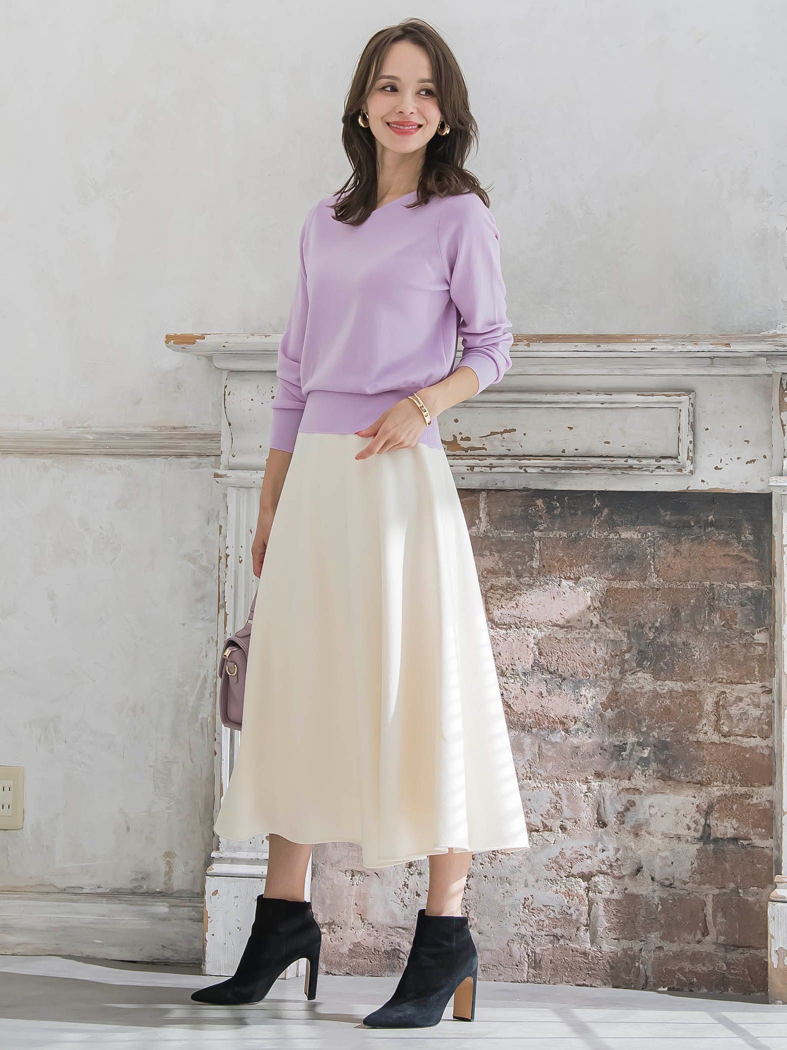 メルトンサーキュラースカート