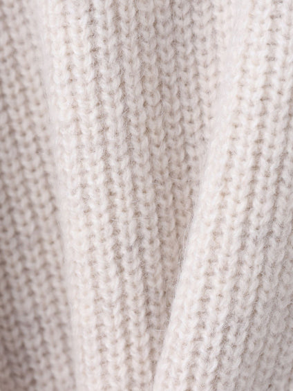 メッセージ刺繍Vネックニットプルオーバー≪手洗い可能≫