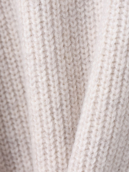 メッセージ刺繍Vネックニットプルオーバー≪手洗い可能≫