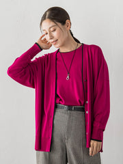 Tシャツニットカーディガン