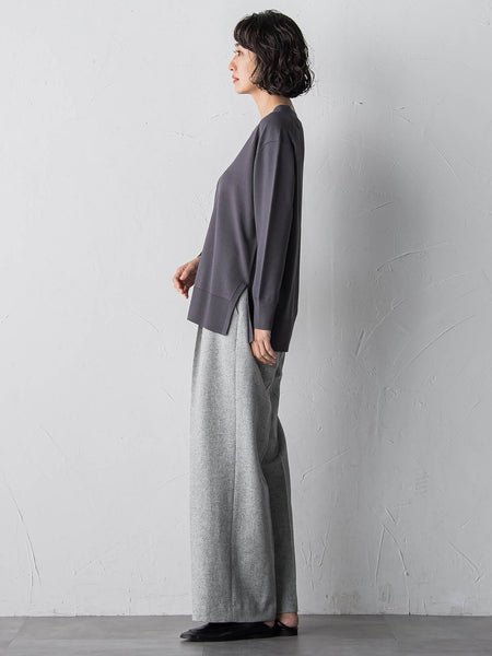 【大きいサイズ】ウールラメシャンブレーパンツ