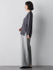 【大きいサイズ】ウールラメシャンブレーパンツ