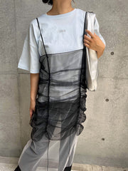 【ENIM BY VICKY】ハイゲージENIMロゴ刺繍Tシャツ《手洗い可能》