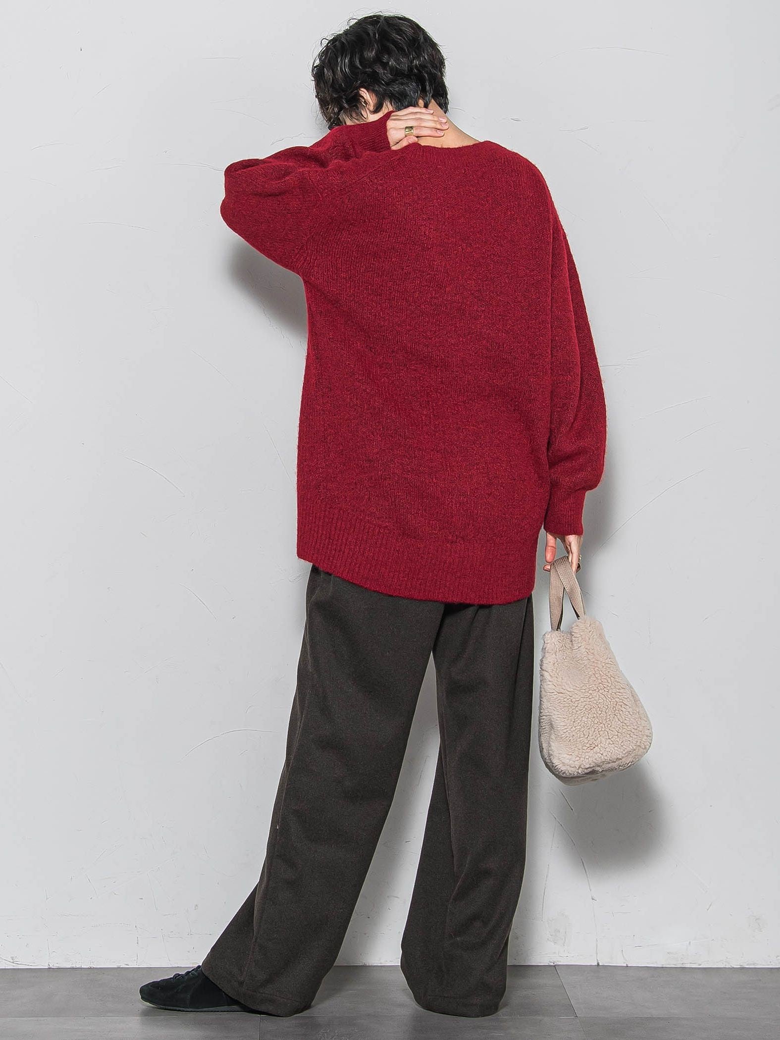 【新色追加】フラッフィーVネックニットカーディガン≪手洗い可能≫