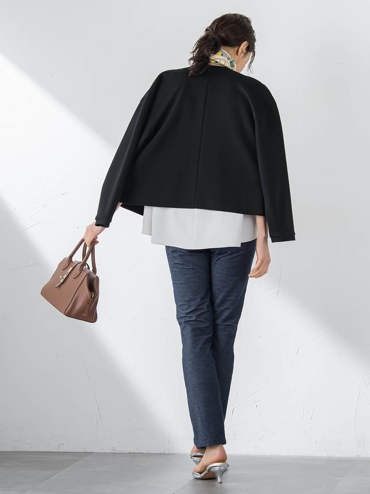 【WEB限定】名品デニムジャージライトパンツ≪ストレッチ/11号あり≫