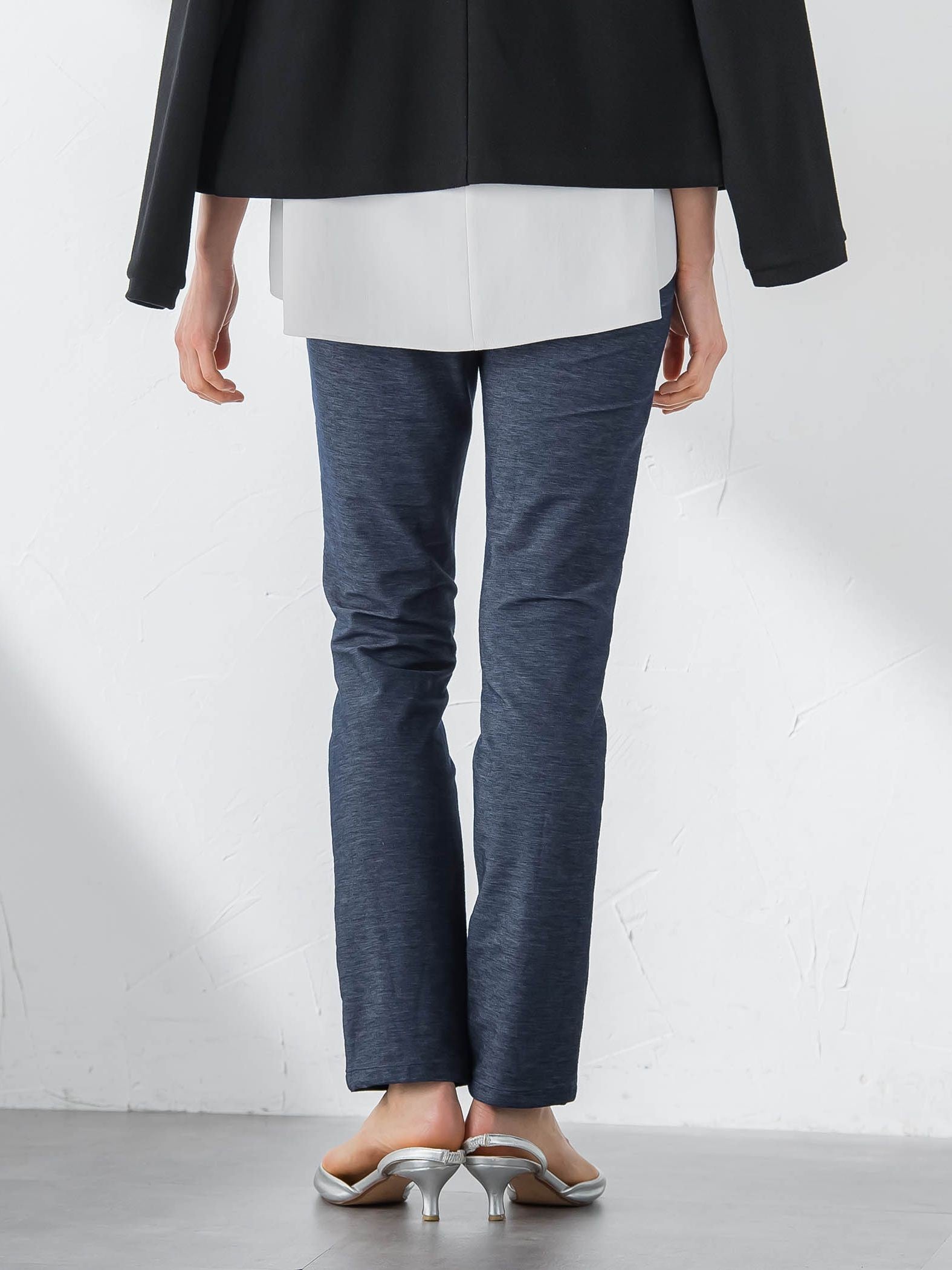 【WEB限定】名品デニムジャージライトパンツ≪ストレッチ/11号あり≫