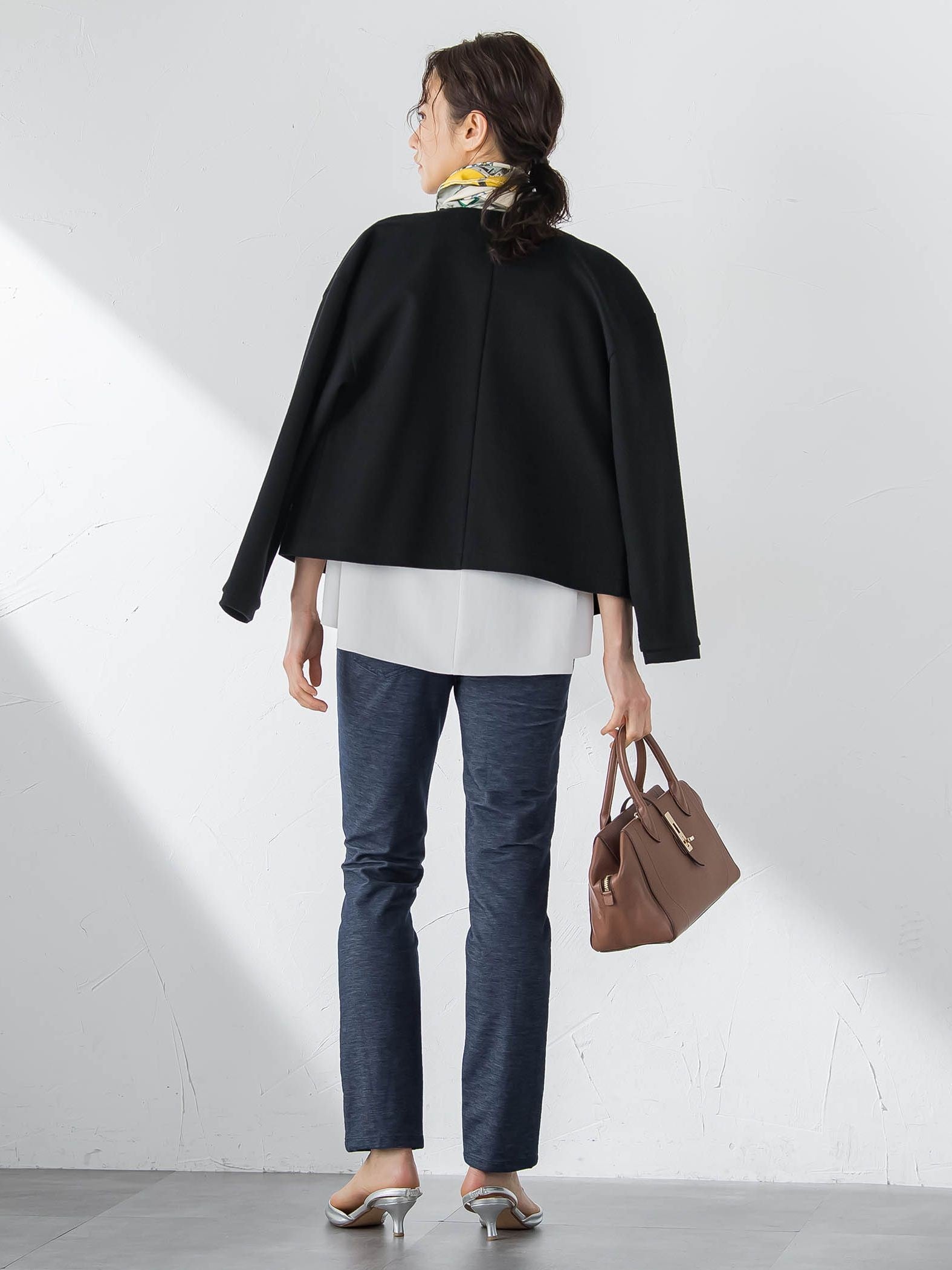 【WEB限定】名品デニムジャージライトパンツ≪ストレッチ/11号あり≫