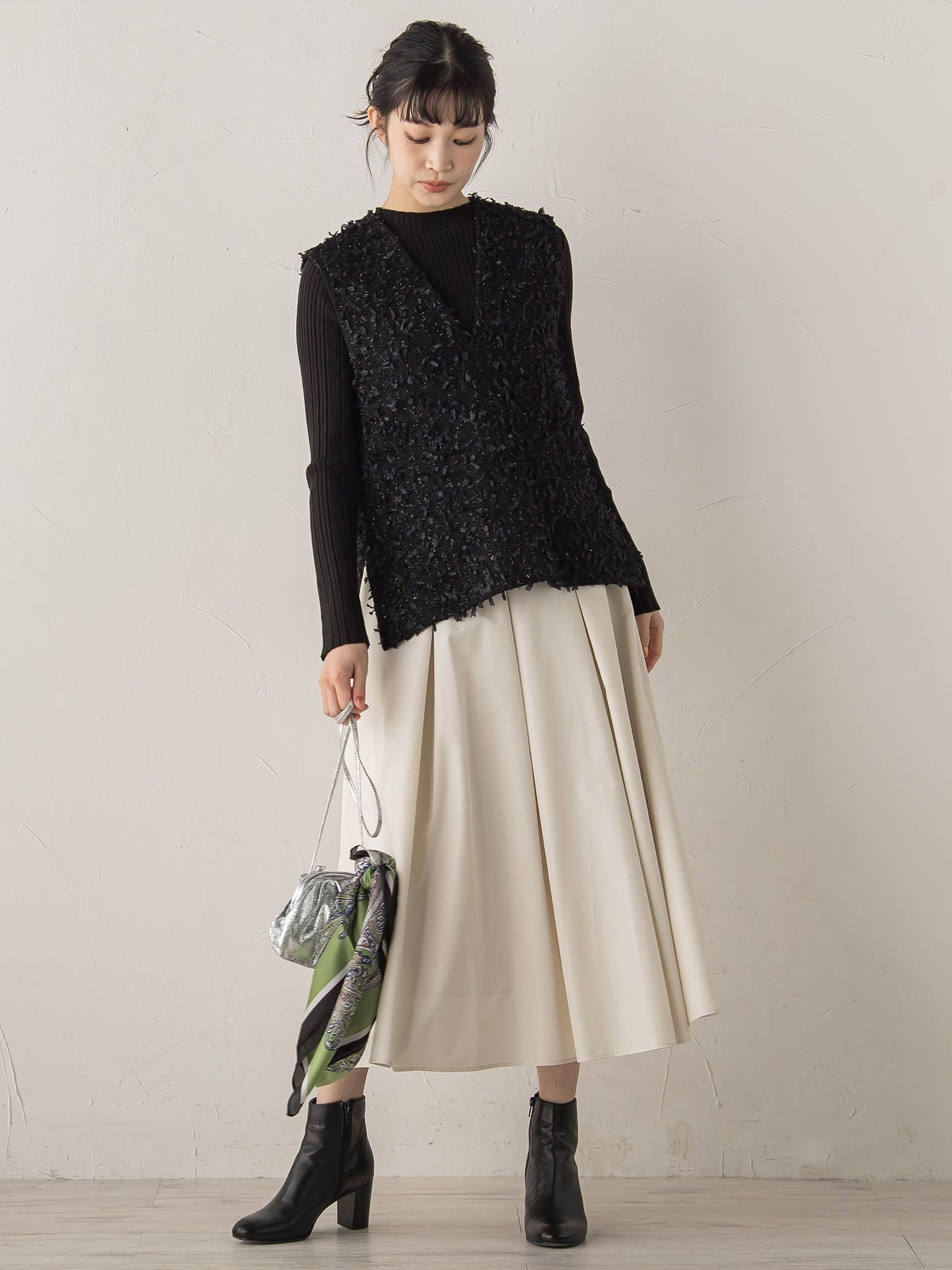 タフタタックスカート≪洗濯機で洗える≫