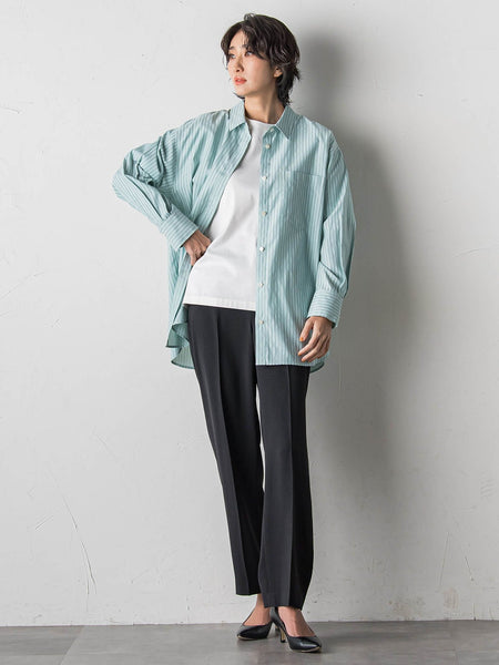 ハイストレッチカルゼストレートパンツ