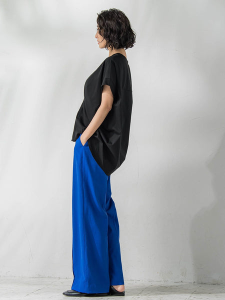 【WEB限定】シェルタリングワイドパンツ≪洗濯機で洗える≫