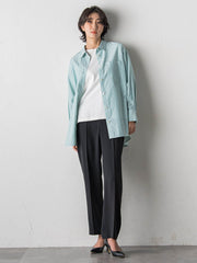 ハイストレッチカルゼストレートパンツ