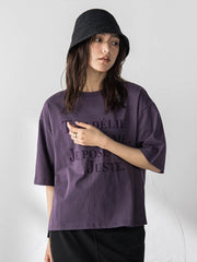 ビンテージライクメッセージルーズTシャツ
