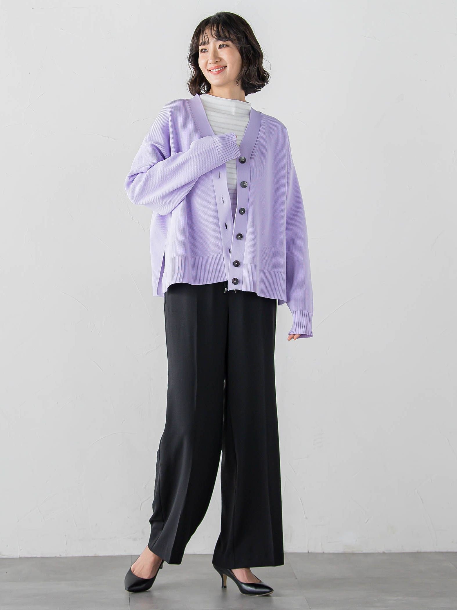 【大きいサイズ/WEB限定カラーあり】スポンディッシュニットカーディガン