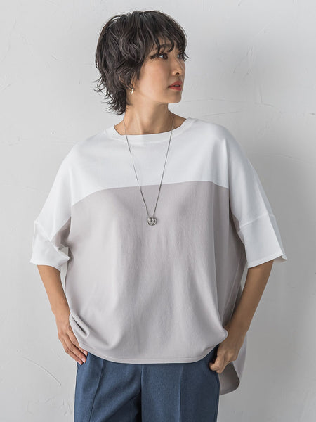 【WEB限定】”涼感”バイカラーニット