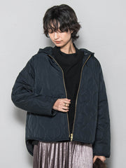 【WEB限定】4WAYキルティング×ボアブルゾン≪手洗い可能≫