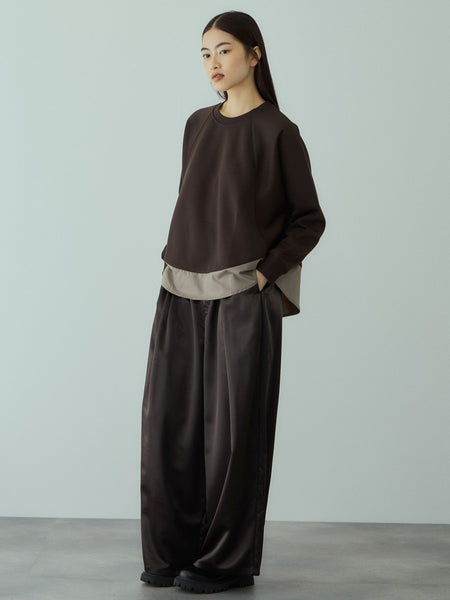 軽量ボンディングバックテールプルオーバー≪洗濯機で洗える≫