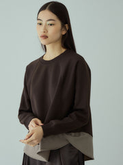 軽量ボンディングバックテールプルオーバー≪洗濯機で洗える≫