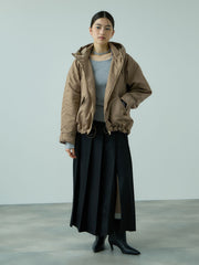 ナイロン中綿フードMA-1ジャケット≪手洗い可能≫