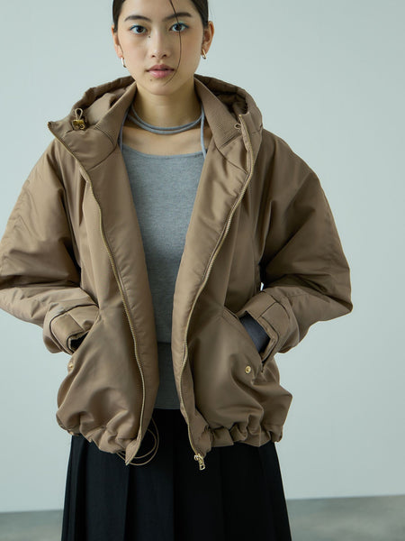 ナイロン中綿フードMA-1ジャケット≪手洗い可能≫