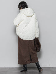 【WEB限定】4WAYキルティング×ボアブルゾン≪手洗い可能≫