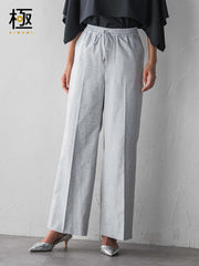 【WEB限定/+5cm丈長め】【極・名品パンツ】シェルタリングワイドパンツ