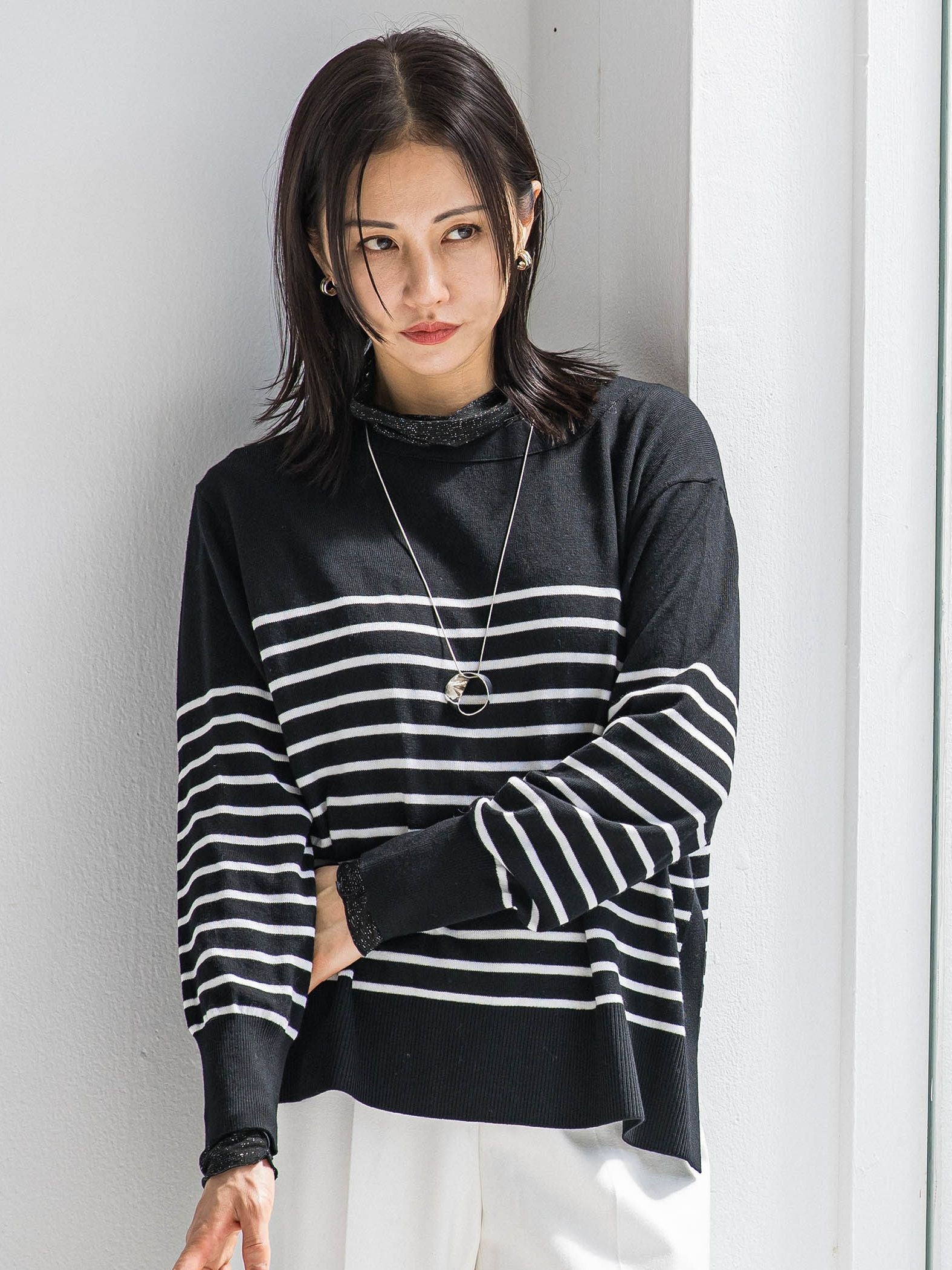 ANGELINAリブスリーブニット≪WEB限定11号/洗える≫