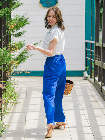 ボディーシェルキューダスワイドパンツ≪洗濯機で洗える≫