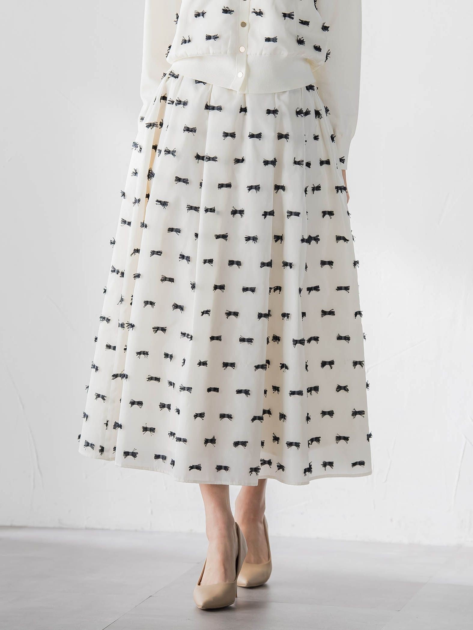 リボンジャガードスカート