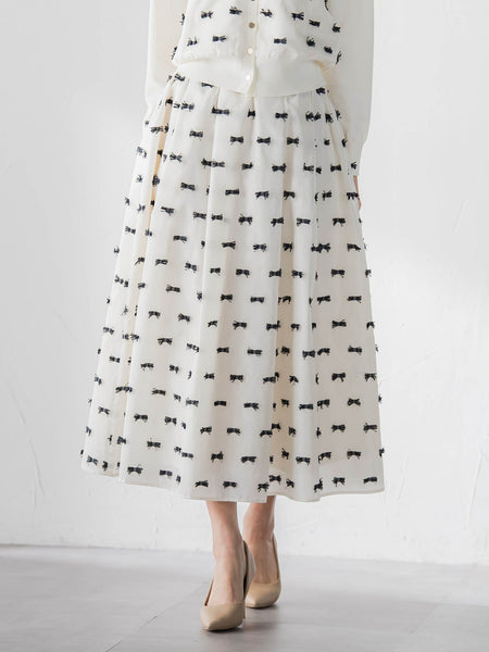 リボンジャガードスカート