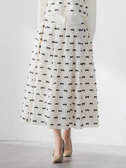 リボンジャガードスカート