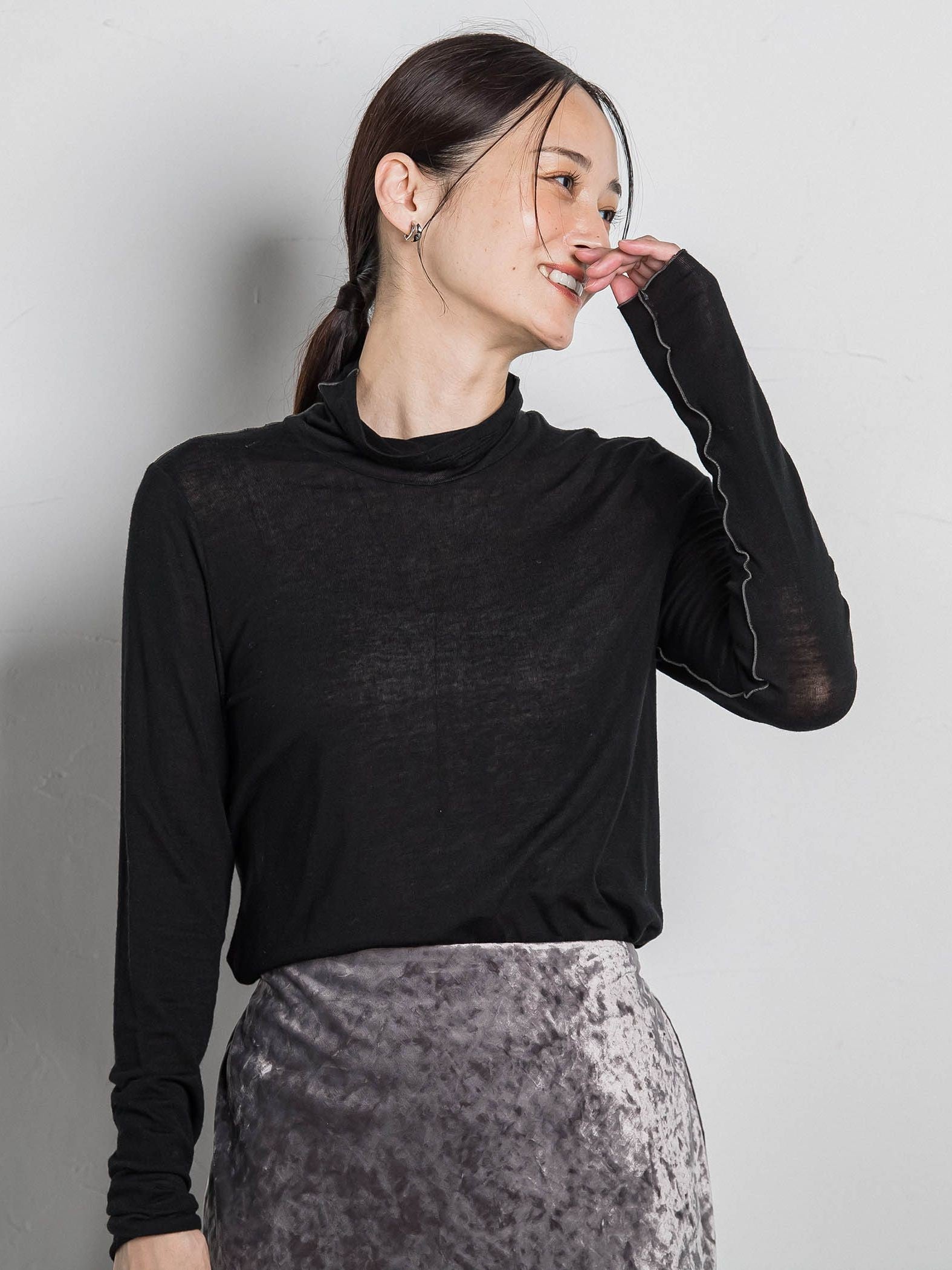 カシミヤシルクシアーラメタートル≪WEB限定カラー/手洗い可能≫