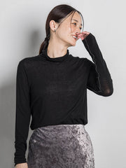 カシミヤシルクシアーラメタートル≪WEB限定カラー/手洗い可能≫