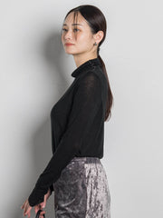 カシミヤシルクシアーラメタートル≪WEB限定カラー/手洗い可能≫