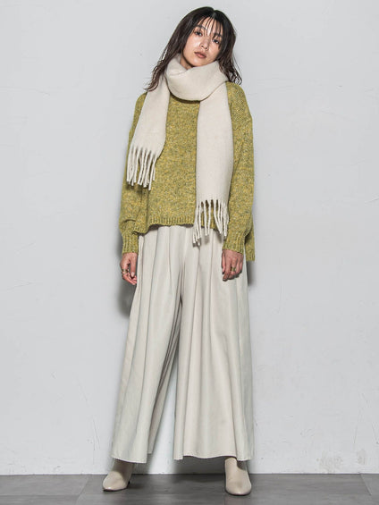 ラメスパンコールクルーネックニット≪手洗い可能≫