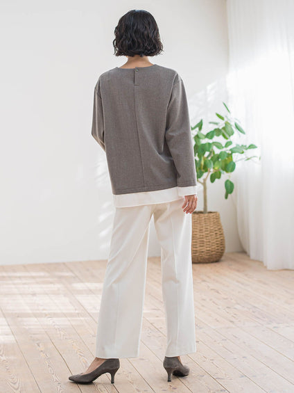 【大きいサイズ】ピクシエスタVネックブラウス