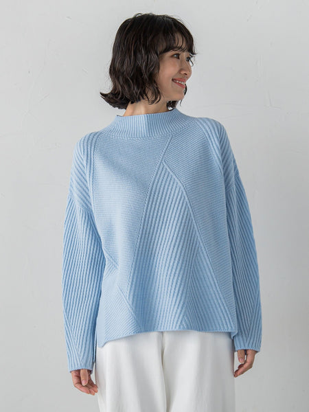 【大きいサイズ】ヘリンボーンニット