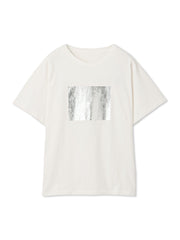 【WEB限定】スクエア箔オーバーサイズTシャツ≪手洗い可能≫